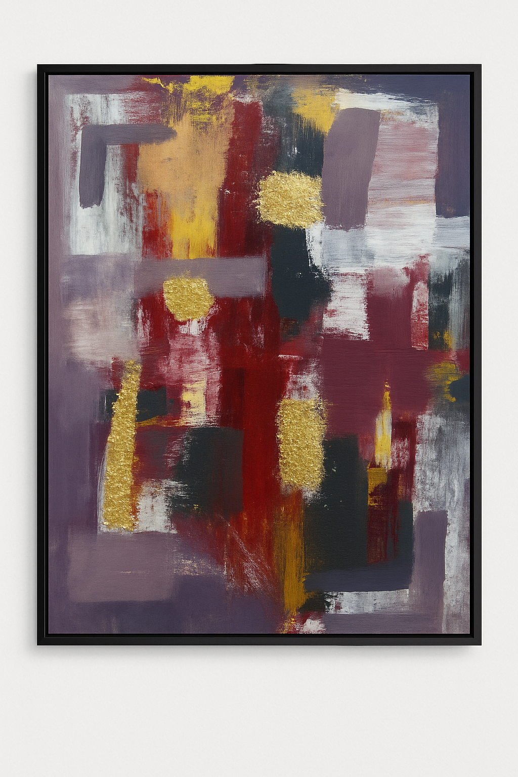 Crimson Architecture Wall Art Large